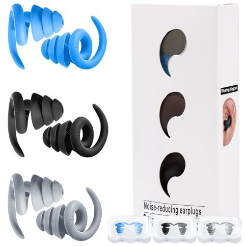 3 Paar Ohrstöpsel Schwimmen Wiederverwendbare Schwimm Ohrstöpsel für Kinder Erwachsene Ohrenstöpsel Schwimmen Silicone Ohrenstöpsel Kinder Schwimmen für Dusche Schlaf Surfen Schnorcheln