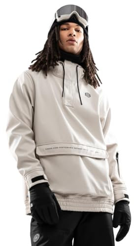 SIROKO - Snowboardjacke mit Kängurutasche W3 Haboob - M - Beige