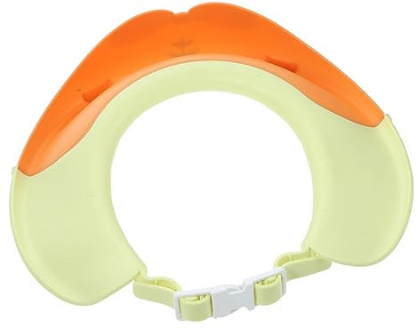 FRCOLOR Shower Cap for Boys and Girls Hair Washing Hat Ear Eye Protection for Toddlers Adjustable Fit Plastic Bathing Hair Wash Sun Shade