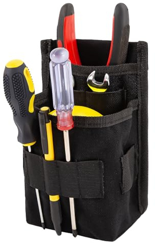 Werkzeugtasche Gürtel,Gürteltasche Werkzeug,Elektriker Gürtel Werkzeug Gürteltasche,Herren Oxford Stoff,Handwerker gürtel,Zubehör Tool Arbeitstasche,Dachdecker Nageltasche,Schwarz