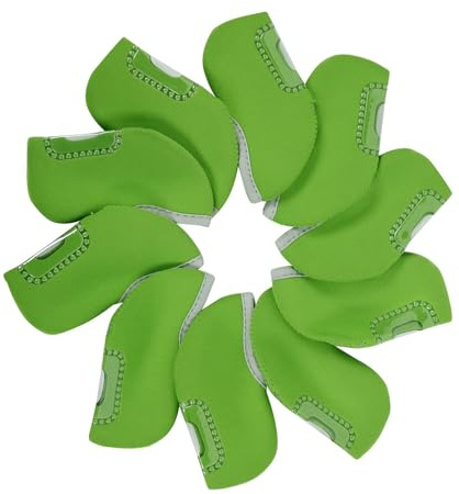Iron Head Covers - Set med golfklubbshuvudskydd, 10 st järnärmar med