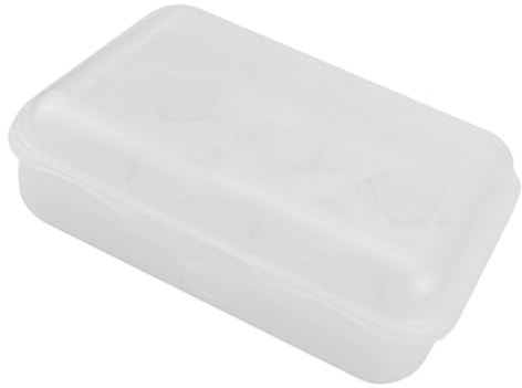 HONITANO Caja Porta Huevos Transparente con Compartimentos Resistente y para Refrigerador Camping y Picnic Organizador Seguro y Portátil para Cocina