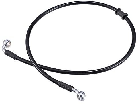 X AUTOHAUX Línea De Freno Hidráulico An3 M10 Negro 80Cm 1Pc