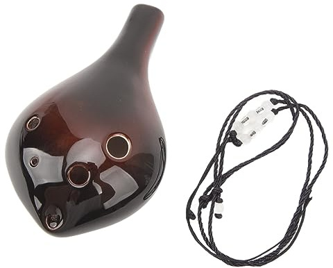 Ocarina De 6 Agujeros, Flauta De Ocarina De Tono Alto C, Instrumento Musical De Viento De Ocarina De Cerámica Para Regalo De Niños Principiantes