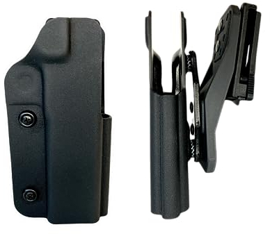 HolsterOnline Kydex Waffen Holster Verstelbare DOH Steg mit Multi Lok Gürtel Clip für S&W Revolver Walther Sig Sauer CZ Pistolen (PDP 4,5´´Steel Frame)