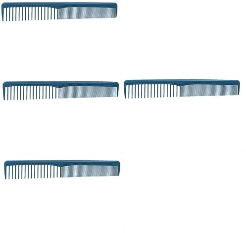 Healeved 4pièces Peigne Professionnel Anti-statique Pour Coiffure Peigne Pour Salon Et Usage Domestique Bleu