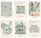 Joyan Quadri Moderni Soggiorno, 20x25 cm Poster da Parete, Set di 6 Stampe da Parete senza Cornice, Stampe da Parete Quadri Moderni Decorazioni da Muro per Casa Soggiorno Camera