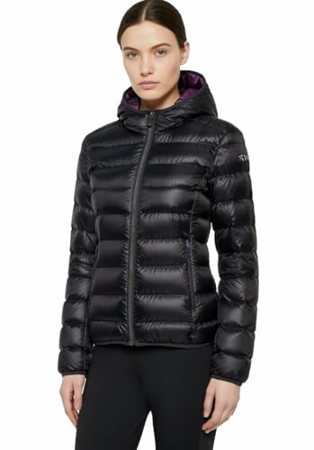 NORWAY PIUMINO DONNA INVERNALE - GIUBBOTTO DONNA 110 GRAMMI - GIACCA INVERNALE IMBOTTITA (IT, Testo, M, Regular, Regular, 849658 BLACK)