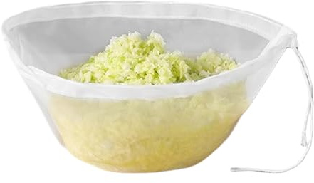 Sacchetti per latte di noci, riutilizzabili, non sbiancati ed efficienti, per formaggio e latte di soia, per alimenti, verdure, marmellate, pane, salse, ripieni disidratati, per la casa e