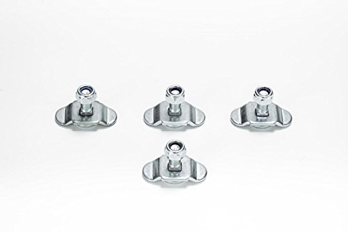 Lasi24 4X Schraubfitting M8 15 mm für Airlineschienen/Zurrschienen, Silber, Legierter Stahl, CARGO Fitting, CARGO STRAP, Verschiedene Fahrzeuge