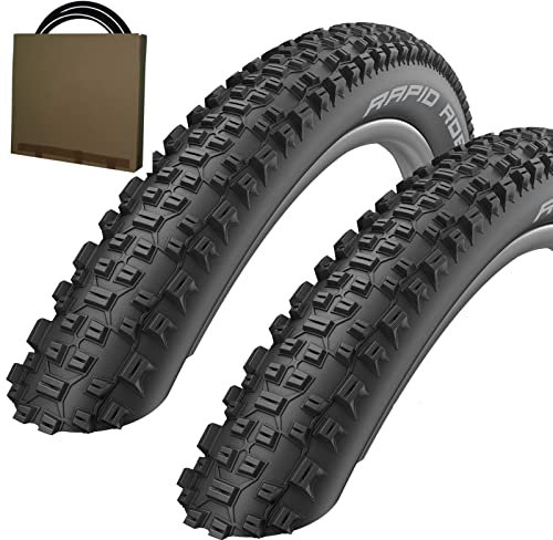 Schwalbe Fahrrad MTB Reifen Rapid Rob HS425 26x2.25 | 57-559 schwarz (Set 2 Stück)
