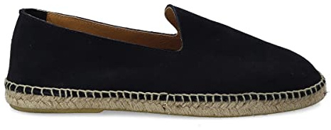 PAYMA - Alpargatas de Esparto de Piel para Hombre. Slippers Zapatillas Flexibles de Verano. Sandalias de Ante para Hombre. Mocasines Espadrillas. Marrón, Azul Marino y Kaki