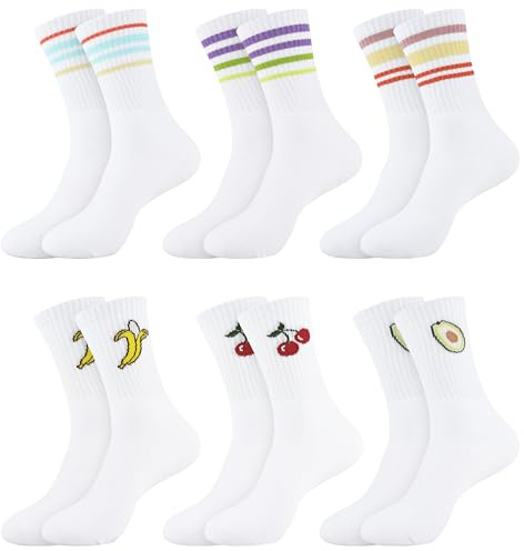 Belloxis 6 Paar Tennissocken Damen 39-42 Sportsocken Damen 39-42 Weiße Socken Damen Herren Tennissocken Herren 39-42 Sportsocken Herren 39-42 Sportsocken Weiß