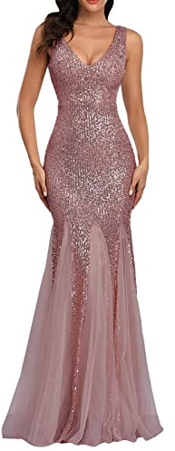 Daikascbny Eleganti Vintage Damigella d'Onore Cerimonia Abito da Donna Banchetto Lunghi Ruffled Vestito da Sera Curvy Spalline Cocktail