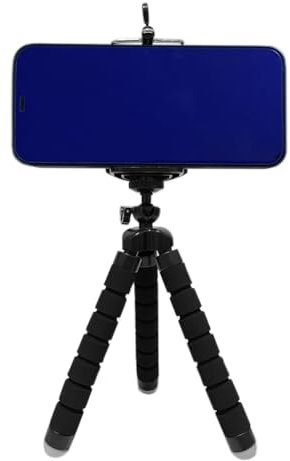 YIYIWANG Phone Tripod Cell Phone Stands Flexible Octopus Style Portable Mini Travel Tripod Stand Camera Mount for Gopro Smartphone and Digital Camera Video Outdoor (Black)