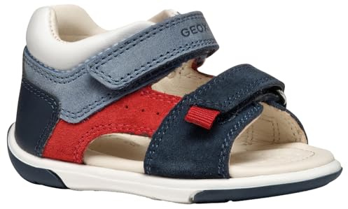 Geox - B SANDAL ZAPITO BOY, Sandalia Niños, Navy/Red,