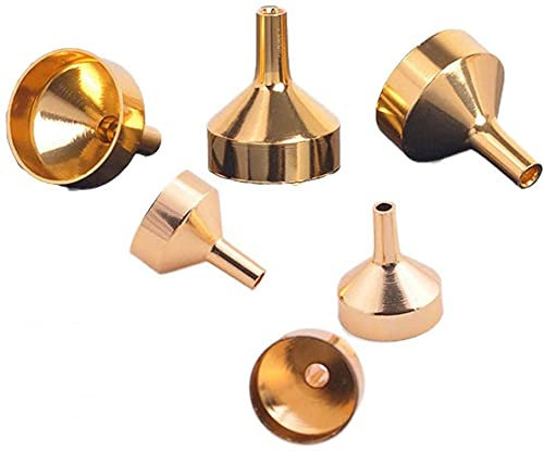 6Pcs Small Metal Funnels for Filling Small Mini Bottles or Containers Household Items Metal Pipette,Kitchen Accessories Clever design