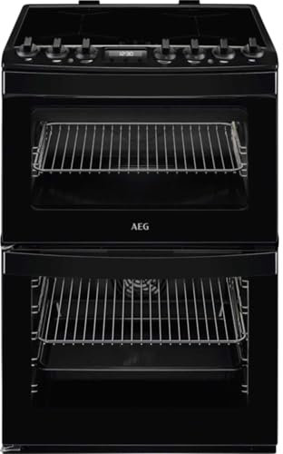 AEG CIB6743ACB 6000 SteamBake Cooker with Induction Hob - Black