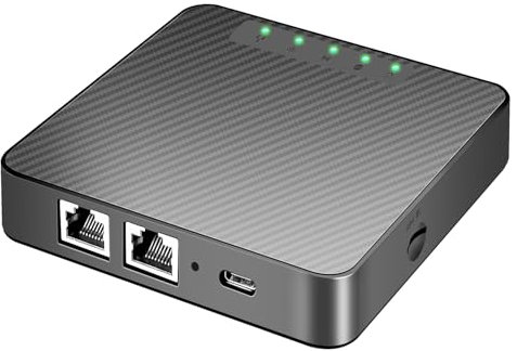 Router 4g Sim Portatil,Mobile WiFi Portátil Hotspot 4G LTE Router 300 Mbps,USB-C Puerto,WPA3,Plug & Play,2 Puertos Ethernet,Antena de Automóvil integrada,WiFi Señal Cobertura 200 m² (T-CPE301K)