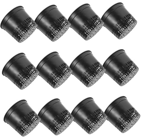 Kisangel 12pezzi Cestini Di Coltivazione Plastica Vasi Rete Riutilizzabili Per Piante Senza Contenitori Per Giardinaggio Sostenibile e Pratico