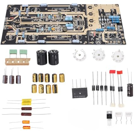 Kelawoly Phono Amplifier Board, MM Skivspelares Förstärkarsats med 3 Elektroniska Röruttag för Avancerade HiFi-högtalare Entusiaster
