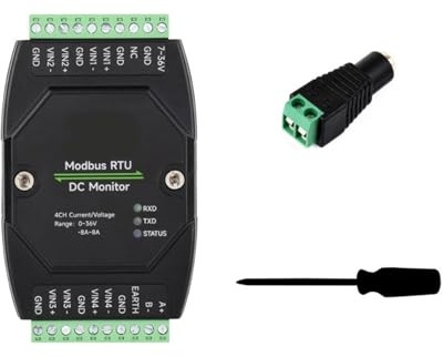 Nucelit Professional 4-kanals DC7V-36V analysatormodul har hög upplösning 0,8 mA strömdetekteringar RTU kraftmätare