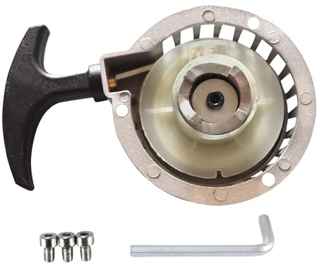 WOOSTAR Arrancador de Retroceso con 3 Pernos Reemplazo para 2 Tiempos 47cc 49cc Pocket Bike Mini Moto ATV 4 Wheeler Quad