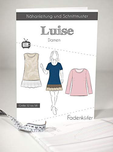 Schnittmuster und Nähanleitung - Damen Tunika Kleid Oberteil - Luise