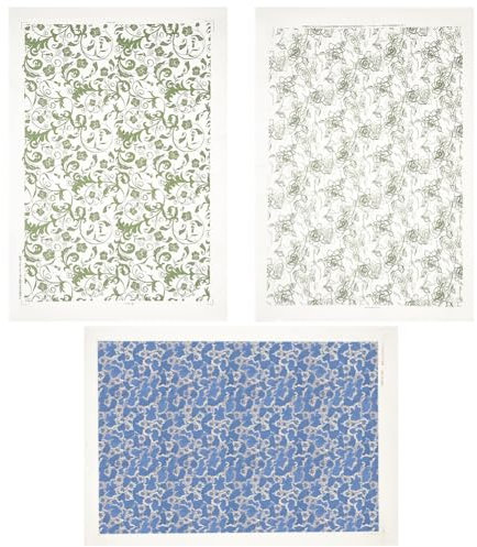 AHANDMAKER 3 Stile Keramik-Abziehbilder, Keramik, Ton-Transferpapier, Gemischte Muster, Unterglasur-Blumenpapier, Keramik-Aufkleber Für Töpferei, Überglasur-Emaille-Aufkleber, Wasserrutsch-Aufkleber