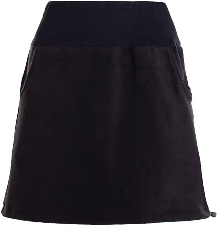 Vishes - Alternative Bekleidung - Thermorock Warmer Damen Winterrock kurz Minirock aus ECO-Fleece schwarz 44