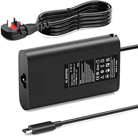 VUOHOEG 65W USB C Laptop Charger Compatible with HP Elitebook x360 1030 1040 G3 G4, Spectre X360, Chromebook, ProBook 430 450 G5 G6, Envy, Elite x2, Split x2 Type C Travel Power Supply Adapter