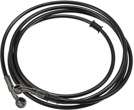 MOCNT 160cm Manguera de Aceite Freno de Motocicleta 28 Grados Latiguillo | Aceite Freno Moto Tubo de Freno Hidráulico Reforzado Tubo Manguera Embrague Freno Línea Negro