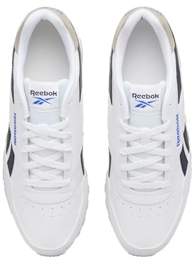 Reebok Zapatillas Unisex Rewind Run White/White/Vector Navy, 48.5 EU, White White Vector Navy, 48.5 EU