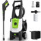 Pressure Washers 2000w 160Bar 7.5L/min Pressure Washer Jet Washer with Adjustable 600ML Foam Cannon &Nozzle Accessory,Power Washer for Patio Furniture,Garden,Home and Car