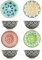 TuYines Juego de 4 cuencos para cereales, cuencos de cerámica, cuencos de postre de porcelana, 4.75 pulgadas, cuencos de desayuno para helado, arroz, sopa, postre, microondas y lavavajillas