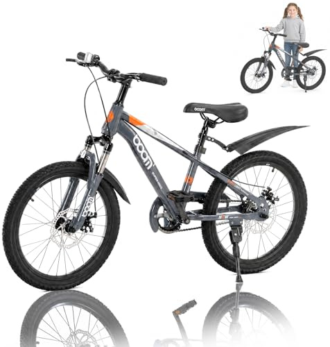BSTSEL Road Bike 18/20/22 inch Blue Pink Grey Bicycle Bicycle with Mudguard and Double Disc Brakes Children Bike Gift (Grey, 20 inch)