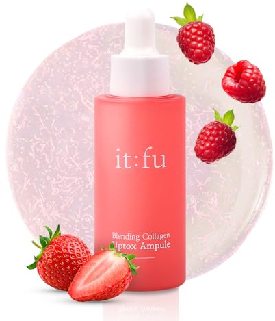 it:fu Blending Collagen UpTox Ampoule | Salmon DNA Ampoule & Copper Peptides Face Serum | Anti-Aging, Wrinkles, Dark Spot Correcting & Instant Lift | Retinol & Retinal (1.01 oz)