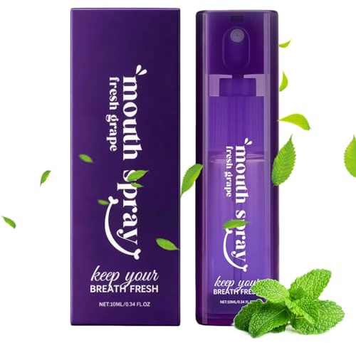 Spray buccal - 10 ml - Spray rafraîchissant naturel et hydratant - Vaporisateur portable pour adultes, femmes et hommes avec gencives sensibles, gorge et gorge