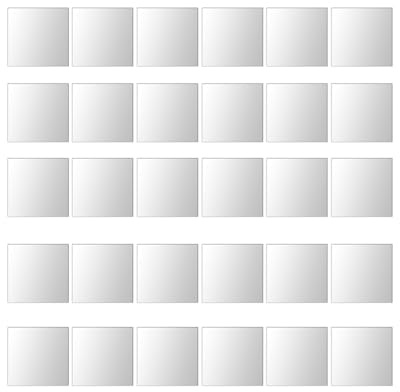 30 azulejos de espejo autoadhesivos, 8 x 8 cm, espejo acrílico para pegar en la pared del armario, pequeños espejos mosaicos autoadhesivos cuadrados, decoración para dormitorio y baño