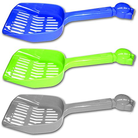 HAC24 Uppsättning av 3 spade kattströspade, kattspade