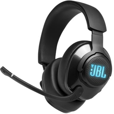 JBL Quantum 400 Casque de Gaming Filaire avec USB et Cadran d'équilibre Game-Chat Noir