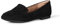 Amazon Essentials Damen Flacher Loafer, Schwarz Mikro Wildleder, 40 EU Weit
