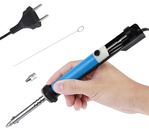 Fer à souder électrique, Fer à Souder Etain de Précision, Fer Souder Etain, Fer à Souder Kit, pompe à dessouder électrique poignée outil de soudage, 220V, 40W