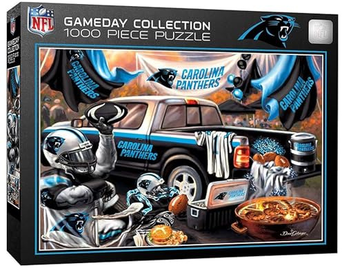Masterpieces Puzzle mit 1000 Teilen für Erwachsene, NFL Carolina Panthers Gameday, 48,9 x 67,9 cm