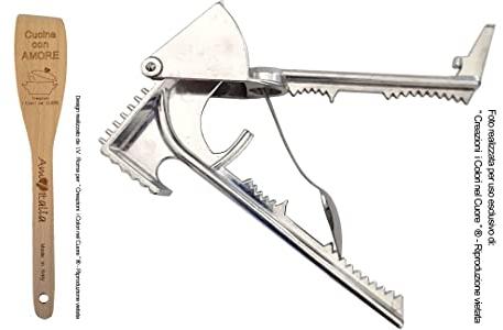 spremiaglio batticarne raschia pesce apribottiglie snocciola olive schiaccianoci apri barattolo tritacarne tritaverdure con cucchiaio paletta 18 funzioni prodotti italiani CREAZIONI i Colori nel Cuore