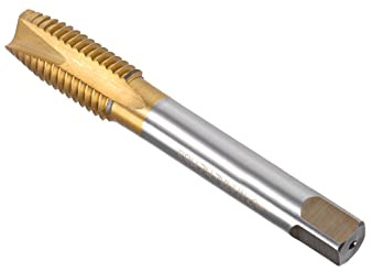 CoCud Espiral Punta Machos Métrico M14 X 2 Rosca Recubrimiento Titanio Acero Alta Velocidad 6542 Fresado Tornillos y Roscado Macho (para Máquina Taladrar y Roscar) 1Ud