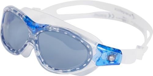 energetics Kinder Mariner Pro Schwimmbrille, Transparent/Blue, One Size