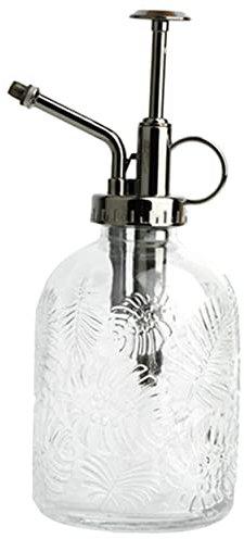 YARNOW Rociador De Plantas 350ml para Interior y Jardín Atomizador De Vidrio Diseño Vintage Pulverizador De Agua para Suculentas y Flores Riego Práctico y Cómodo Botella Transparente Cabeza De Cobre