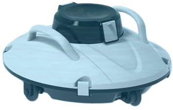 Robot nettoyeur de piscine, nettoyeur automatique sans fil, aspirateur automatique pour piscine hors sol et piscine creusée, autonomie de 90 minutes, pour piscine hors sol jusqu'à 550 m²