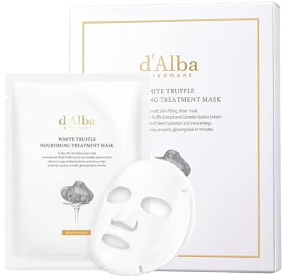d'Alba | Italian weiß Truffle Nourishing Treatment Mask 5 Stück, pflegende Gesichtsmaske für die Nacht